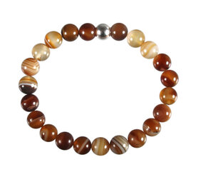 Sardonyx armband 18 cm | 8 mm kralen Sardonyx armband 18 cm | 8 mm kralen
