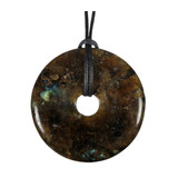 Labradoriet hanger donut 4 cm Labradoriet hanger donut 4 cm