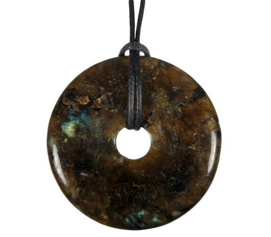 Labradoriet hanger donut 4 cm Labradoriet hanger donut 4 cm