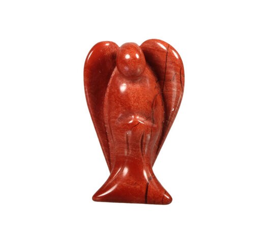 Jaspis  (rood) engel 4 cm