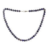 Tanzaniet ketting 8 mm kralen
