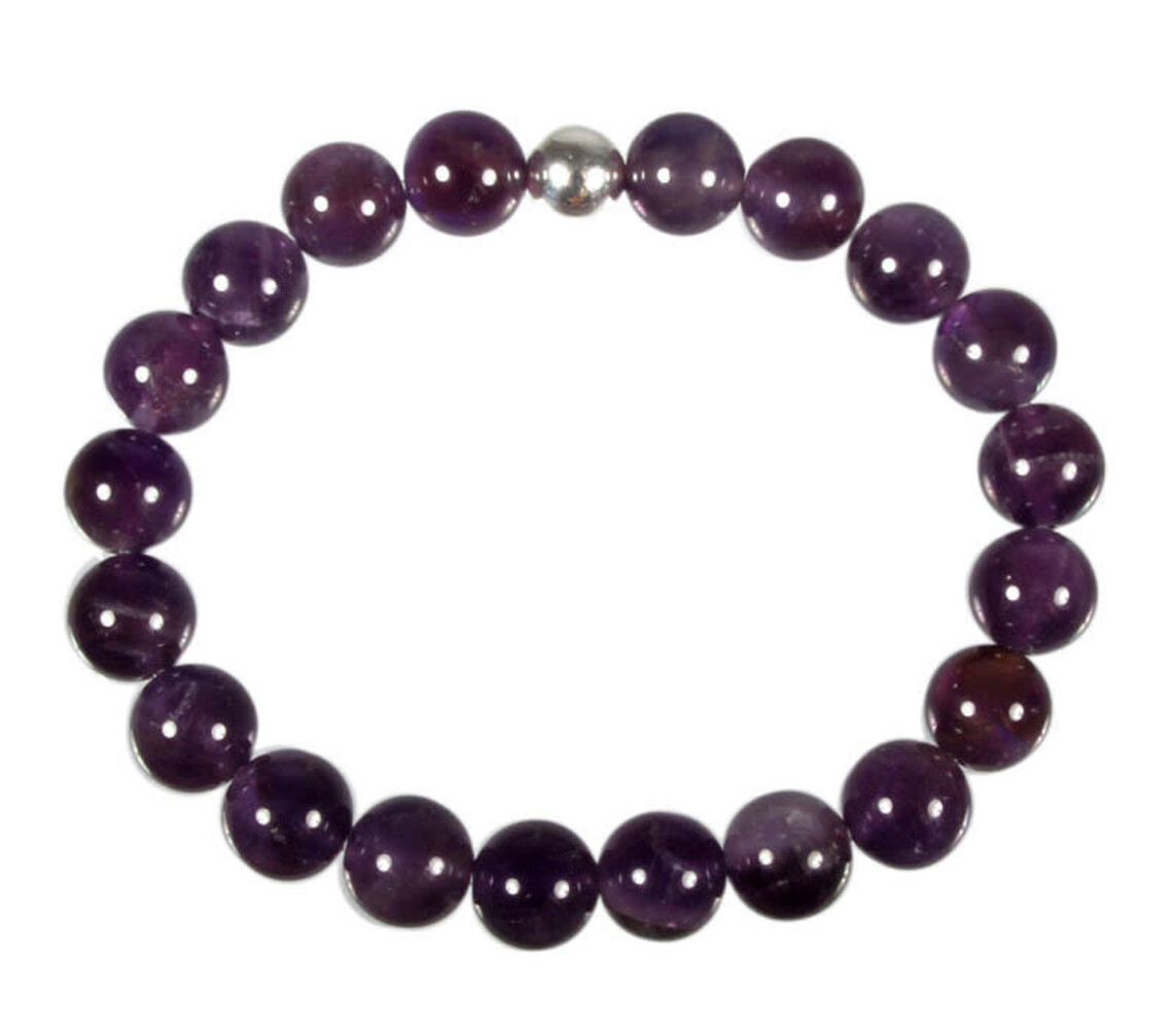Amethist armband 20 cm | 10 mm kralen Amethist armband 20 cm | 10 mm kralen
