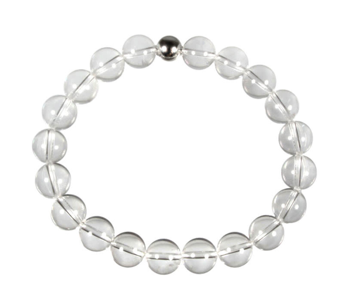 Bergkristal armband 20 cm | 10 mm kralen