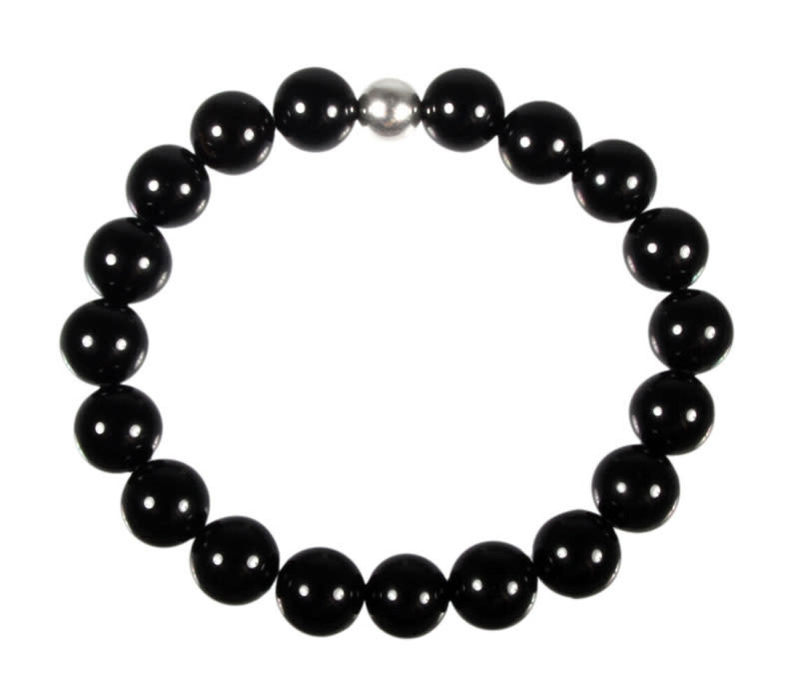 Onyx armband 20 cm | 10 mm kralen
