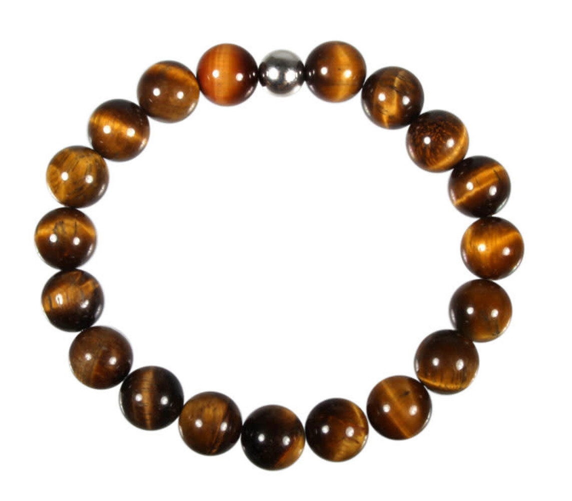 Tijgeroog armband 20 cm | 10 mm kralen Tijgeroog armband 20 cm | 10 mm kralen