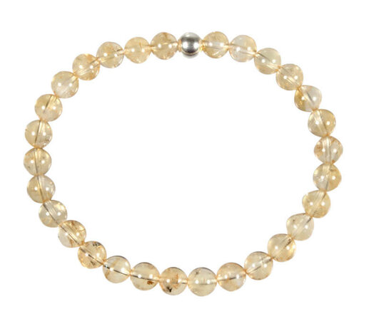 Citrien armband 18 cm | 6 mm kralen