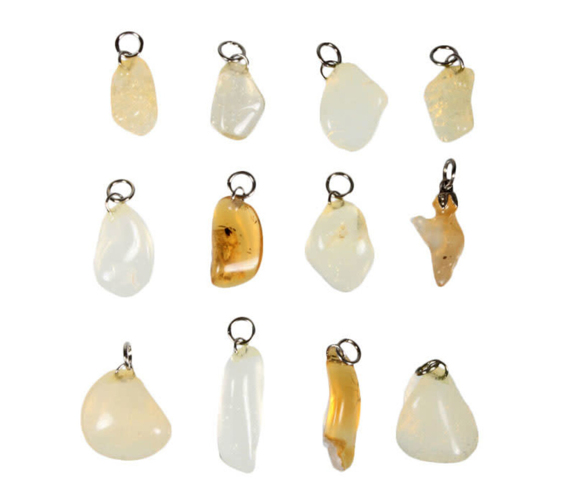 Opaal (vuur) geel hanger Opaal (vuur) geel hanger