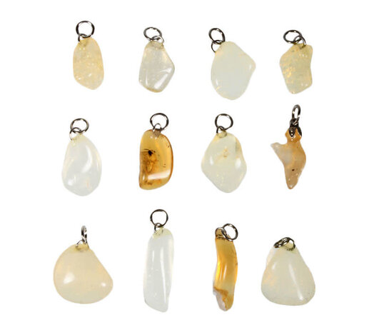 Opaal (vuur) geel hanger Opaal (vuur) geel hanger