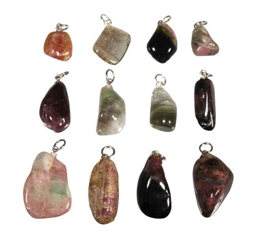 Toermalijn (roze met groen) hanger Toermalijn (roze met groen) hanger