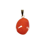 Carneool hanger met 14k gouden oogje Carneool hanger met 14k gouden oogje