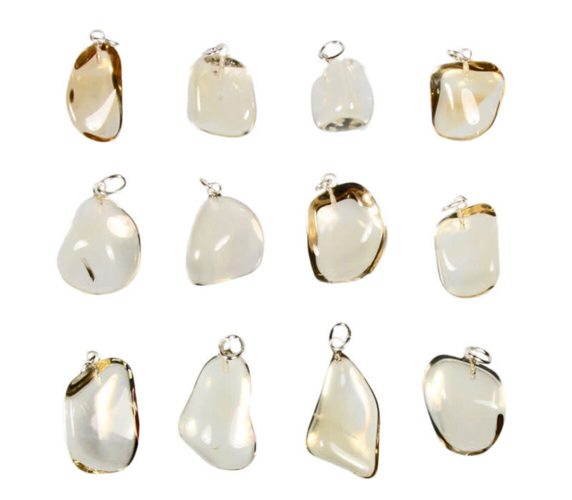 Citrien hanger A-kwaliteit met zilveren oogje Citrien hanger A-kwaliteit met zilveren oogje