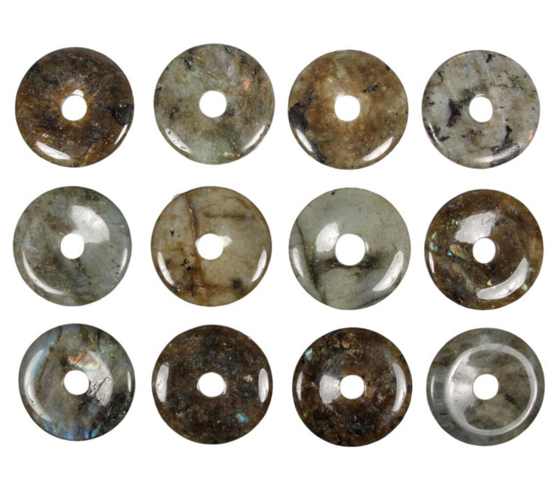 Labradoriet hanger donut 4 cm Labradoriet hanger donut 4 cm