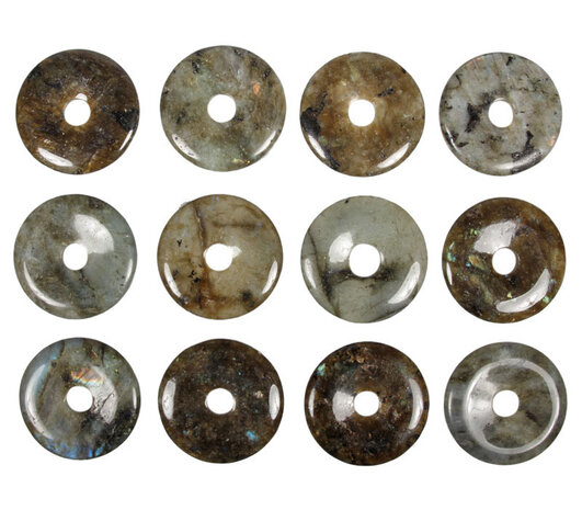 Labradoriet hanger donut 4 cm Labradoriet hanger donut 4 cm