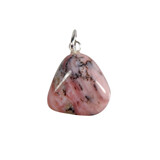 Opaal (Andes) hanger roze met zilveren oogje Opaal (Andes) hanger roze met zilveren oogje