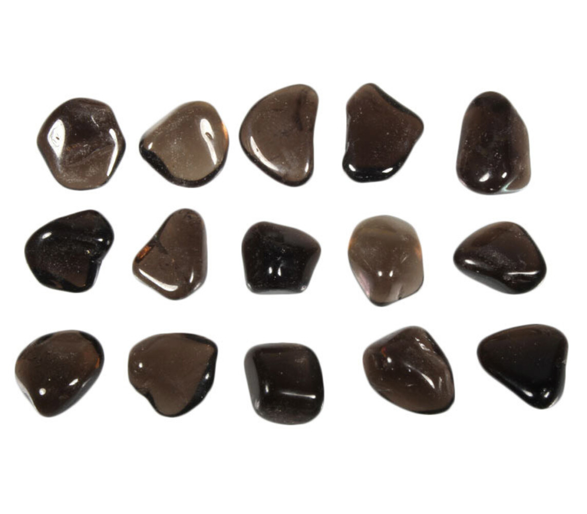 Rookkwarts (Morion) steen getrommeld 2 - 5 gram