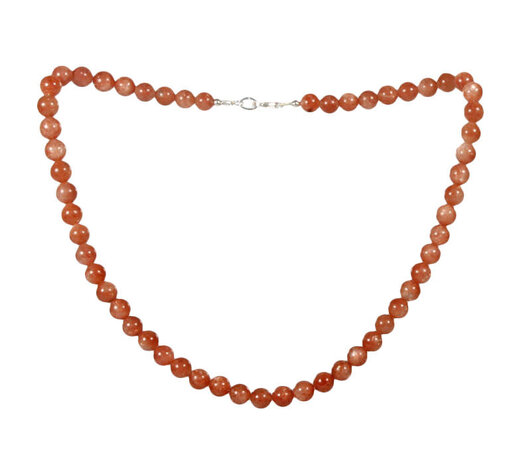 Zonnesteen ketting A-kwaliteit 8 mm kralen