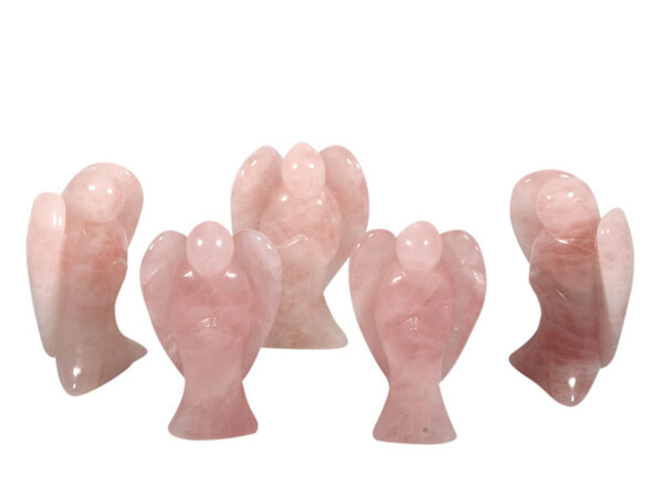 Rozenkwarts engel 7 - 7,5 cm Rozenkwarts engel 7 - 7,5 cm