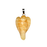 Calciet (oranje) hanger engel Calciet (oranje) hanger engel