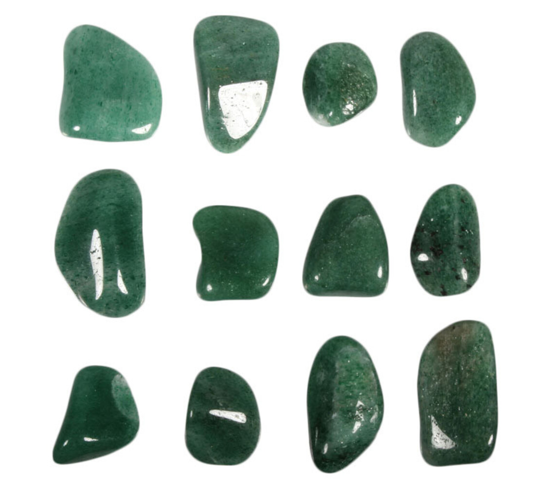 Aventurijn (groen) steen getrommeld | middel (M)