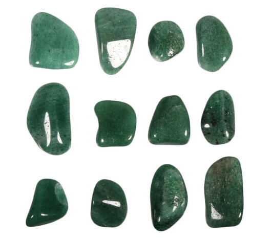 Aventurijn (groen) steen getrommeld | middel (M)