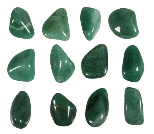 Aventurijn (groen) steen getrommeld | groot (L)