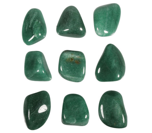 Aventurijn (groen) steen getrommeld 20 - 30 gram Aventurijn (groen) steen getrommeld 20 - 30 gram