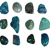 Chrysocolla A-kwaliteit steen getrommeld | middel (M)