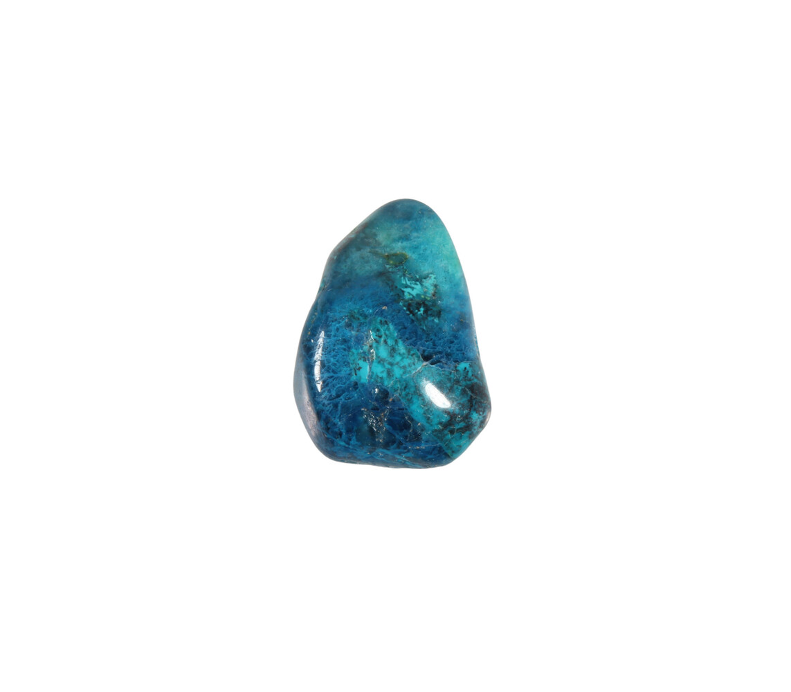 Chrysocolla A-kwaliteit steen getrommeld | middel (M)