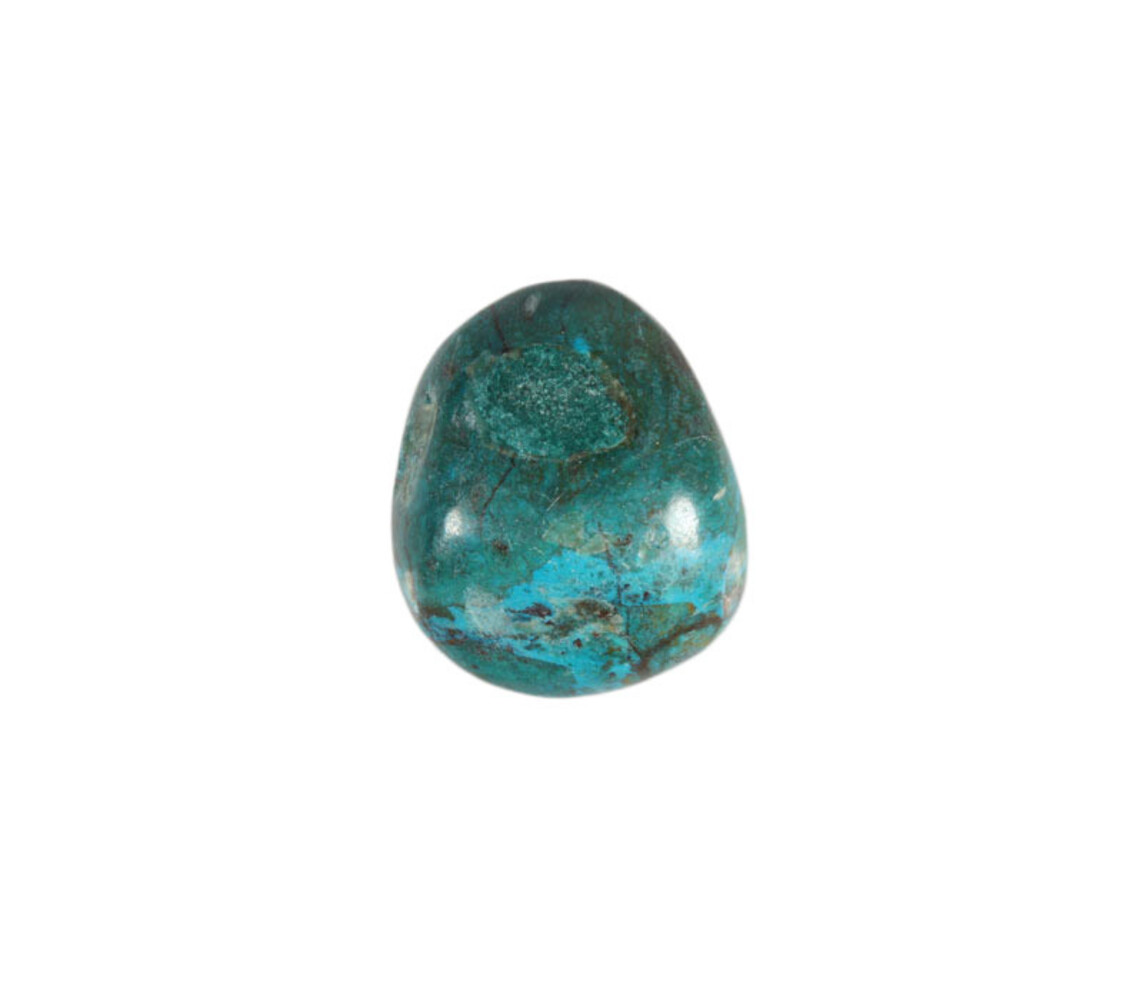 Chrysocolla steen getrommeld | groot (L)