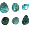 Chrysocolla steen getrommeld | groot (L)