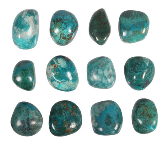 Chrysocolla steen getrommeld 20 - 30 gram