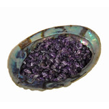 Abalone schelp met amethist ontlaad mix Abalone schelp met amethist ontlaad mix