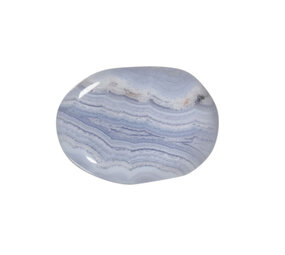 Chalcedoon (blauw) steen A-kwaliteit plat gepolijst klein Chalcedoon (blauw) steen A-kwaliteit plat gepolijst klein