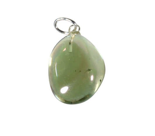 Apple aura kwarts hanger met zilveren oogje Apple aura kwarts hanger met zilveren oogje