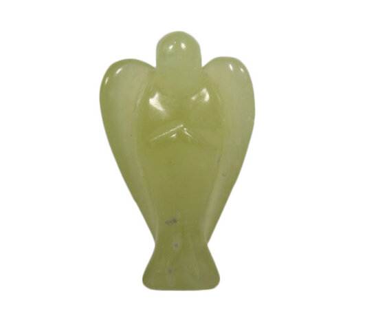 New jade (serpentijn) engel 4 cm