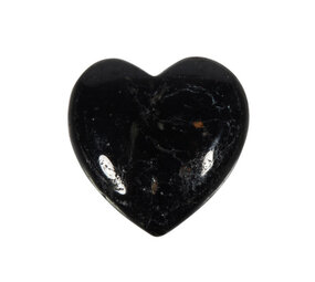 Toermalijn (zwart) edelsteen hart 3 cm Toermalijn (zwart) edelsteen hart 3 cm