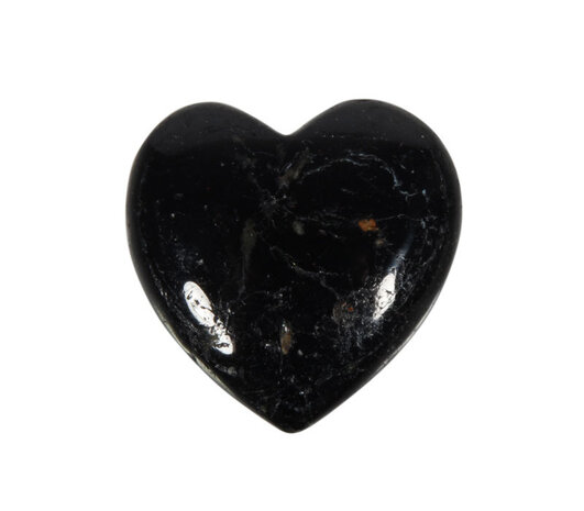 Toermalijn (zwart) edelsteen hart 3 cm Toermalijn (zwart) edelsteen hart 3 cm