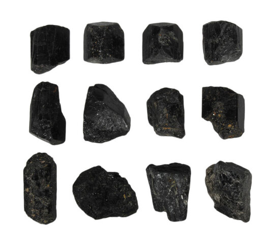 Toermalijn (zwart) ruw 10 - 25 gram Toermalijn (zwart) ruw 10 - 25 gram