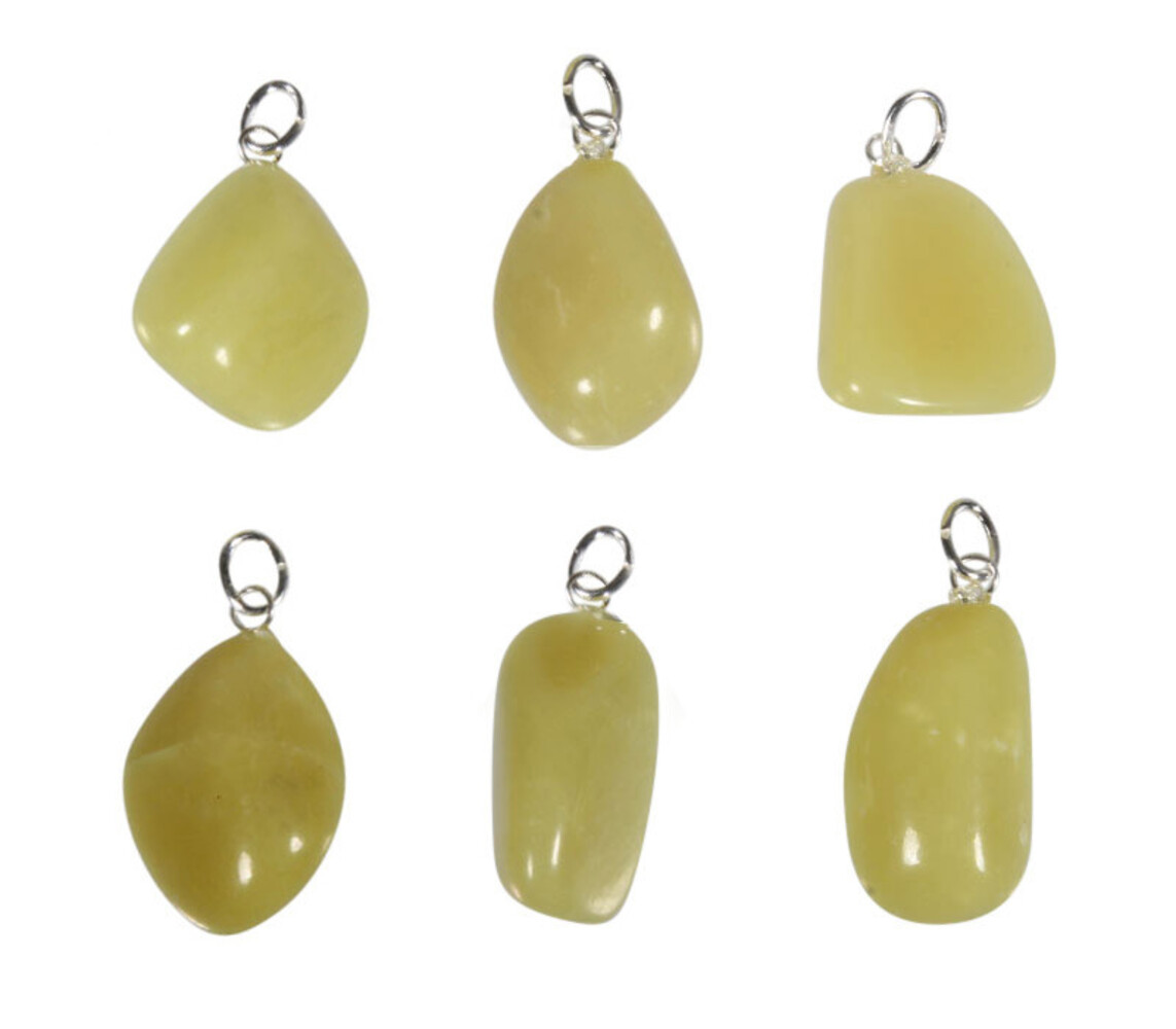 Infinite stone (serpentijn) hanger met zilveren oogje Infinite stone (serpentijn) hanger met zilveren oogje