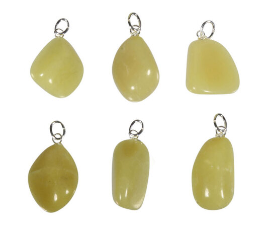 Infinite stone (serpentijn) hanger met zilveren oogje Infinite stone (serpentijn) hanger met zilveren oogje