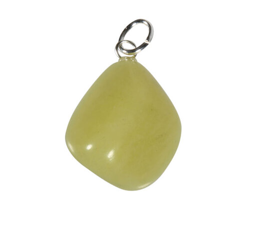 Infinite stone (serpentijn) hanger met zilveren oogje Infinite stone (serpentijn) hanger met zilveren oogje