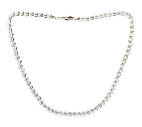 Bergkristal ketting 6 mm kralen