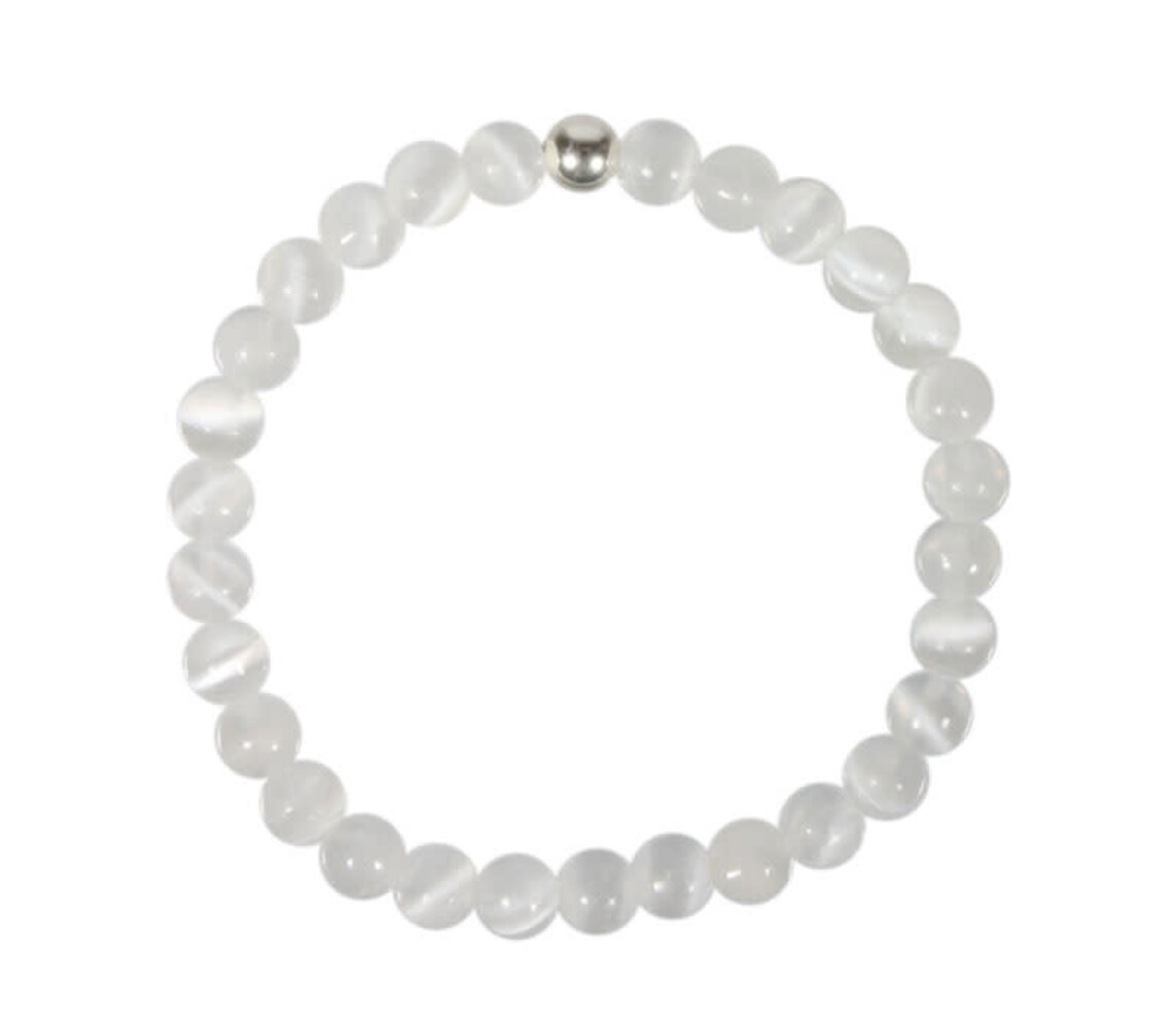 Seleniet armband 18 cm | 6 mm kralen Seleniet armband 18 cm | 6 mm kralen