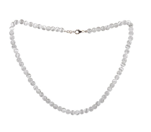 Seleniet ketting 6 mm kralen Seleniet ketting 6 mm kralen
