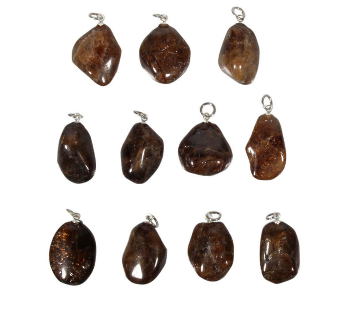 Sfaleriet of zinkblende hanger getrommeld Sfaleriet of zinkblende hanger getrommeld