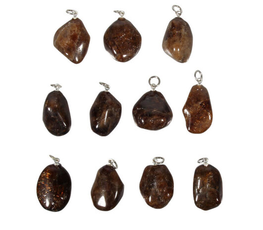 Sfaleriet of zinkblende hanger getrommeld Sfaleriet of zinkblende hanger getrommeld