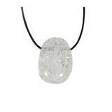 Iriskwarts hanger doorboord Iriskwarts hanger doorboord