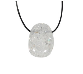 Iriskwarts hanger doorboord