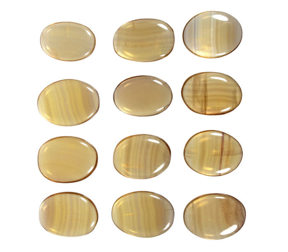 Fluoriet (geel) steen plat gepolijst Fluoriet (geel) steen plat gepolijst