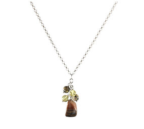 Zilveren ketting tros geborgen en veilig voelen Zilveren ketting tros geborgen en veilig voelen